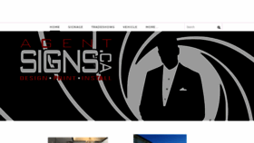 What Agentsigns.ca website looked like in 2018 (5 years ago)