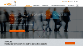 What Arafdes.fr website looked like in 2018 (5 years ago)