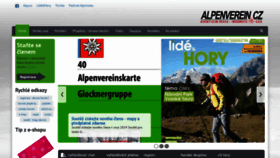 What Alpenverein.cz website looked like in 2018 (5 years ago)