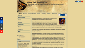 What Allure-web-solutions.com website looked like in 2018 (5 years ago)