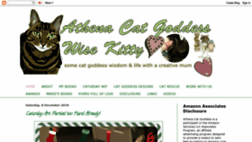 What Athenacatgoddess.com website looked like in 2018 (5 years ago)