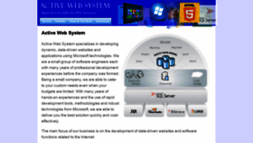 What Activewebsystem.com website looked like in 2018 (5 years ago)