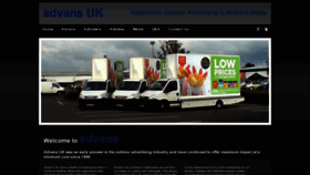 What Advans.uk.com website looked like in 2018 (5 years ago)
