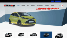 What Auto67.pl website looked like in 2018 (5 years ago)