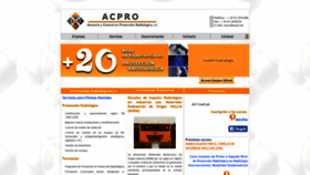 What Acpro.es website looked like in 2018 (5 years ago)
