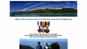What Anzacs.org website looked like in 2018 (5 years ago)