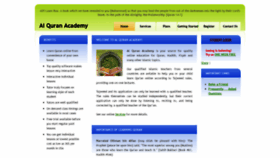 What Alquranacademy.com website looked like in 2018 (5 years ago)