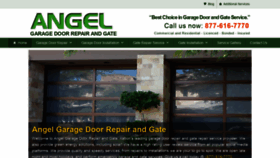 What Angelgaragedoors.com website looked like in 2018 (5 years ago)