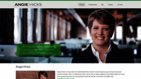 What Angiehicks.com website looked like in 2018 (5 years ago)
