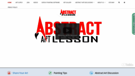 What Abstractartlesson.com website looked like in 2018 (5 years ago)