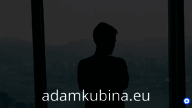 What Adamkubina.com website looked like in 2018 (5 years ago)