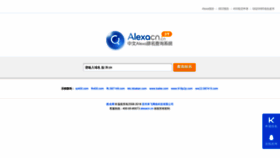 What Alexacn.cn website looked like in 2018 (5 years ago)