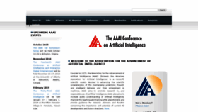 What Aaai.org website looked like in 2018 (5 years ago)