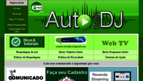 What Autodjhost.com.br website looked like in 2018 (5 years ago)