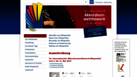 What Accordion-competition.de website looked like in 2018 (5 years ago)