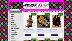 What Appliquejunkie.com website looked like in 2018 (5 years ago)