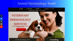 What Animaldermatologysouth.com website looked like in 2018 (5 years ago)