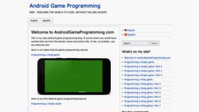 What Androidgameprogramming.com website looked like in 2018 (5 years ago)