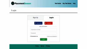 What App.placementseason.com website looked like in 2018 (5 years ago)