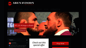 What Arenavision.in website looked like in 2018 (5 years ago)