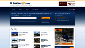 What Aircraft24.com website looked like in 2018 (5 years ago)