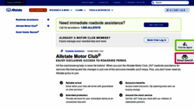 What Allstatemotorclub.com website looked like in 2018 (5 years ago)