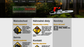 What Agro-moto.sk website looked like in 2018 (5 years ago)