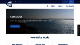 What Avios.com website looked like in 2018 (5 years ago)