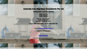 What Aamigration.com.au website looked like in 2018 (5 years ago)