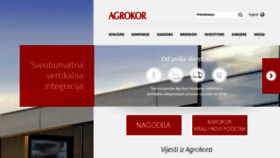 What Agrokor.hr website looked like in 2018 (5 years ago)