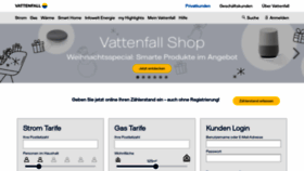 What Angebot.vattenfall.de website looked like in 2018 (5 years ago)