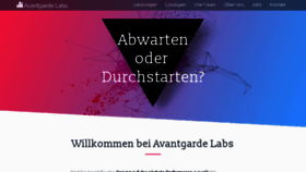 What Avantgarde-labs.de website looked like in 2018 (5 years ago)