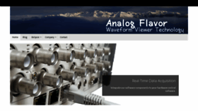 What Analogflavor.com website looked like in 2018 (5 years ago)