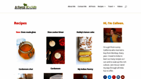 What Acurryofalife.com website looked like in 2018 (6 years ago)