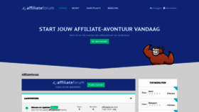 What Affiliateforum.nl website looked like in 2018 (5 years ago)