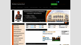 What Agubernamental.org website looked like in 2018 (5 years ago)