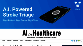 What Aiin.healthcare website looked like in 2018 (5 years ago)