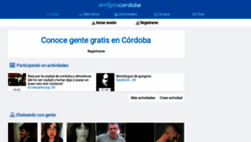 What Amigoscordoba.com website looked like in 2018 (5 years ago)