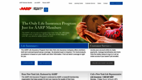What Aarp-lifeinsurance.com website looked like in 2018 (5 years ago)