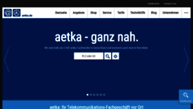 What Aetka.de website looked like in 2018 (5 years ago)