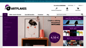 What Artflakes.com website looked like in 2018 (5 years ago)