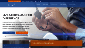 What Arise.com website looked like in 2018 (5 years ago)