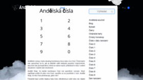 What Andelska-cisla.cz website looked like in 2018 (5 years ago)
