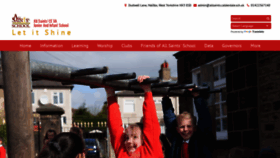 What Allsaintsschoolhalifax.co.uk website looked like in 2018 (5 years ago)