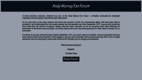 What Andymurrayfanforum.com website looked like in 2018 (5 years ago)