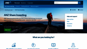 What Anzshareinvesting.com.au website looked like in 2018 (5 years ago)