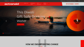 What Actionaidindia.org website looked like in 2018 (7 years ago)