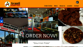 What Avantipizza.com.au website looked like in 2018 (5 years ago)