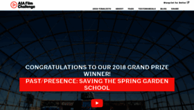 What Aiafilmchallenge.org website looked like in 2018 (6 years ago)