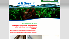What Ahsupply.com website looked like in 2018 (5 years ago)